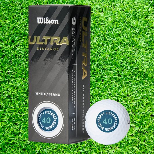 独自のハッピーバースデーギフトゴルフボールを作成 ゴルフボール