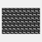 独自のハッピーバースデー名の作成 ラッピングペーパーシート (正面2)