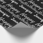 独自のハッピーバースデー名の作成 ラッピングペーパー (角)