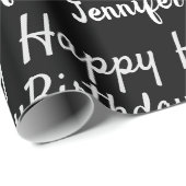 独自のハッピーバースデー名の作成 ラッピングペーパー (ロールコーナー)