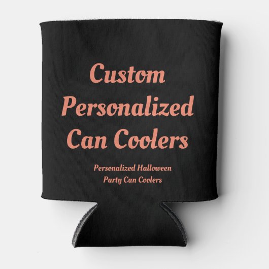 独自のハロウィンカスタムパーソナライズされたビールの作成 缶クーラー (正面)