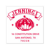 独自のハロウィーン差出人住所の作成 セルフインキングスタンプ (デザイン)