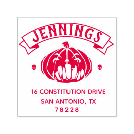 独自のハロウィーン差出人住所の作成 セルフインキングスタンプ