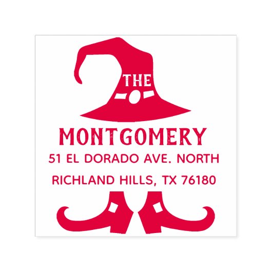 独自のハロウィーン差出人住所の作成 セルフインキングスタンプ (デザイン)