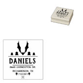 独自のハロウィーン差出人住所の作成 ラバースタンプ (押印)