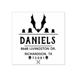 独自のハロウィーン差出人住所の作成 ラバースタンプ