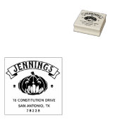 独自のハロウィーン差出人住所の作成 ラバースタンプ (押印)