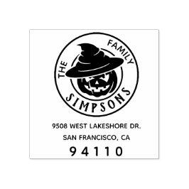 独自のハロウィーン差出人住所の作成 ラバースタンプ