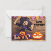 独自のハロウィーン教室を作成する ノートカード (正面)