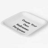 独自のハローウィンパーティデコルZazzleを作成 ペーパープレート (傾斜あり)