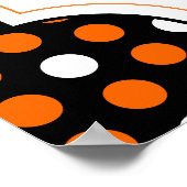 独自のハローウィンパーティ署名を作成 ポスター (角)