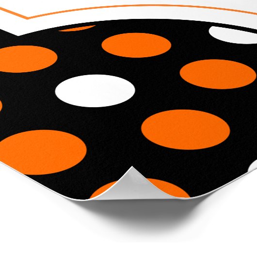 独自のハローウィンパーティ署名を作成 ポスター (角)