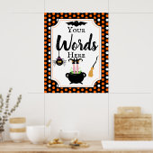 独自のハローウィンパーティ署名を作成 ポスター (キッチン)