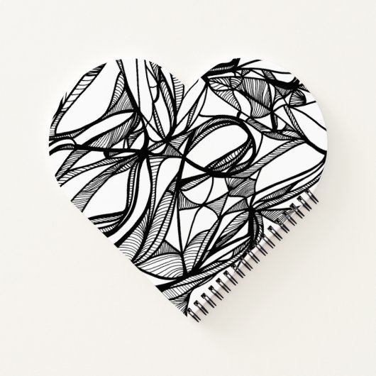 独自のハートノートブックの色#2: DIYおもしろいの色付け ノートブック (裏面)