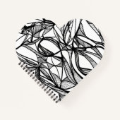 独自のハートノートブックの色#2: DIYおもしろいの色付け ノートブック (正面)