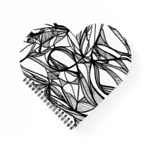 独自のハートノートブックの色#2: DIYおもしろいの色付け