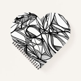 独自のハートノートブックの色#2: DIYおもしろいの色付け ノートブック