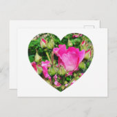 独自のハート図形の写真の作成 ポストカード (正面/裏面)