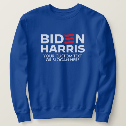 独自のバイデン氏Harris 2024を作成 スウェットシャツ (デザイン正面)