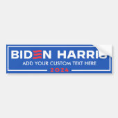 独自のバイデン氏Harris 2024を作成 バンパーステッカー (正面)