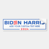 独自のバイデン氏Harris 2024を作成 バンパーステッカー (正面)