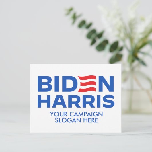 独自のバイデン氏Harris 2024を作成 ポストカード (スタンド正面)