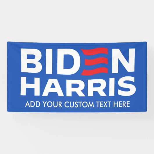 独自のバイデン氏Harris 2024を作成 横断幕 (横)
