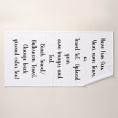 独自のバスパーソナライズされた/カスタマイズビーチの作成 バスタオル (バスタオル)