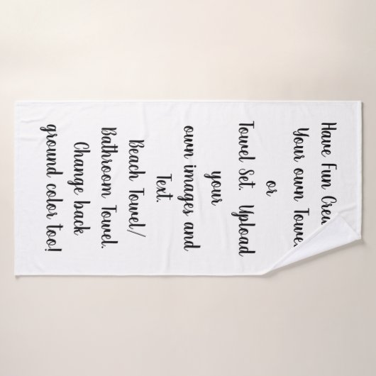 独自のバスパーソナライズされた/カスタマイズビーチの作成 バスタオル (バスタオル)