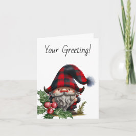 独自のバッファロープレイドクリスマス格言の作成 シーズンカード