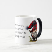 独自のバッファロープレイドクリスマス格言の作成 モーフィングマグカップ (正面右)