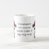 独自のバッファロープレイドクリスマス格言の作成 モーフィングマグカップ (中央)