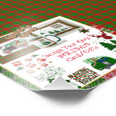 独自のバッファロープレイドホリデーカード/ギフトを作成する フォトプリント            (角)