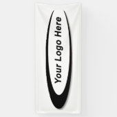 独自のバナーユニホワイト – 独自の色 横断幕 (縦)