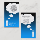 独自のバブルを作考え成する 名刺 (正面/裏面)