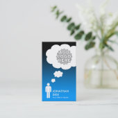 独自のバブルを作考え成する 名刺 (スタンド正面)