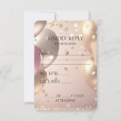 独自のバラ金ゴールドバルーンの作成 出欠カード (正面)