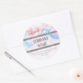 独自のバラ金ゴールドラウンドビジネスラベルの作成 ラウンドシール (封筒)