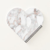 独自のバラ金ゴールド大理石空白のテンプレート ノートブック (裏面)