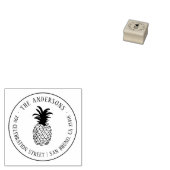 独自のパイナップルカスタム差出人住所の作成 ラバースタンプ (押印)