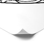 独自のパイナップルマンダラカラーリングポスターを着色 ポスター (角)