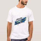 独自のパスを作成する鮮やか感動的デザイン Tシャツ (正面)