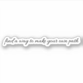 独自のパスカスタムカットビニールシール シール (正面)