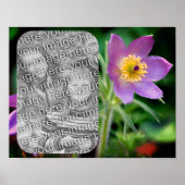 独自のパスクの花枠の写真を作成 ポスター (正面)