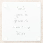 独自のパスグラスコースター ガラスコースター (裏面)