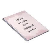 独自のパステルを作成やる気を起こさせる引用文 ノートブック (右側)