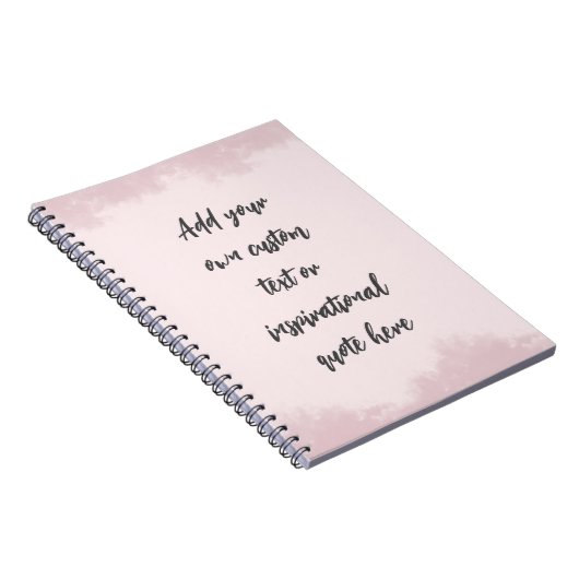 独自のパステルを作成やる気を起こさせる引用文 ノートブック (右側)