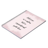 独自のパステルを作成やる気を起こさせる引用文 ノートブック (左側)