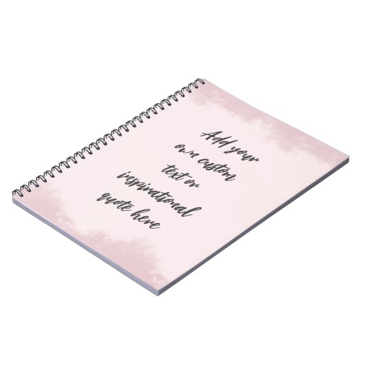 独自のパステルを作成やる気を起こさせる引用文 ノートブック (左側)