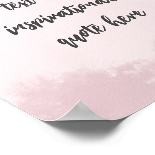 独自のパステルを作成やる気を起こさせる引用文 ポスター (角)